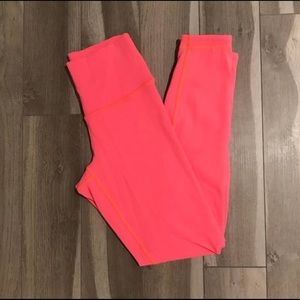 Lululemon Coral Wunder Under Leggings never worn